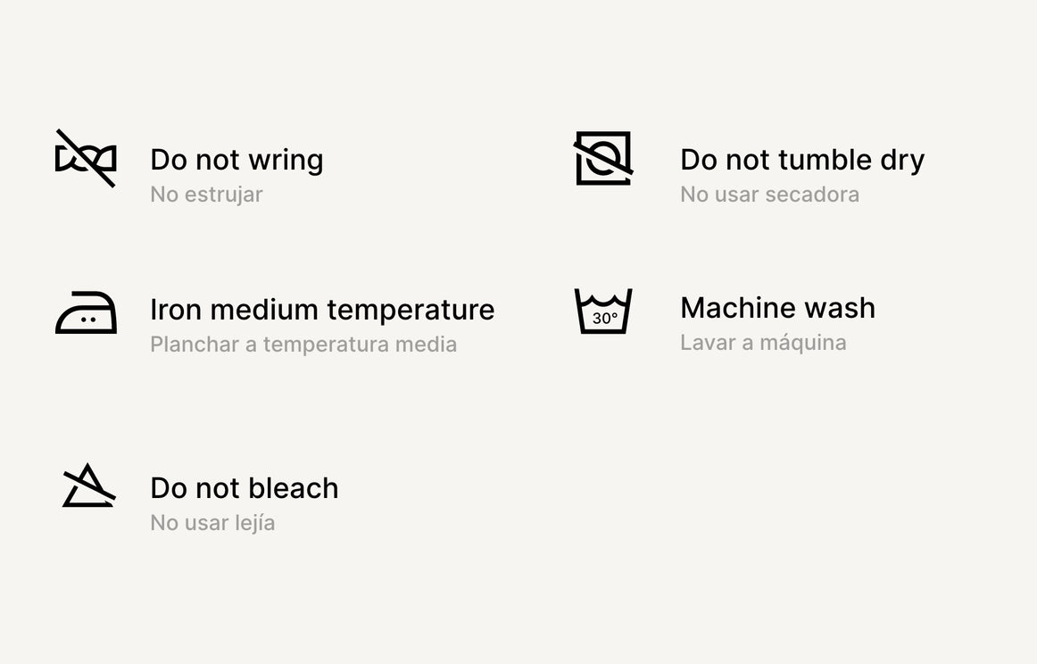 Care instructions