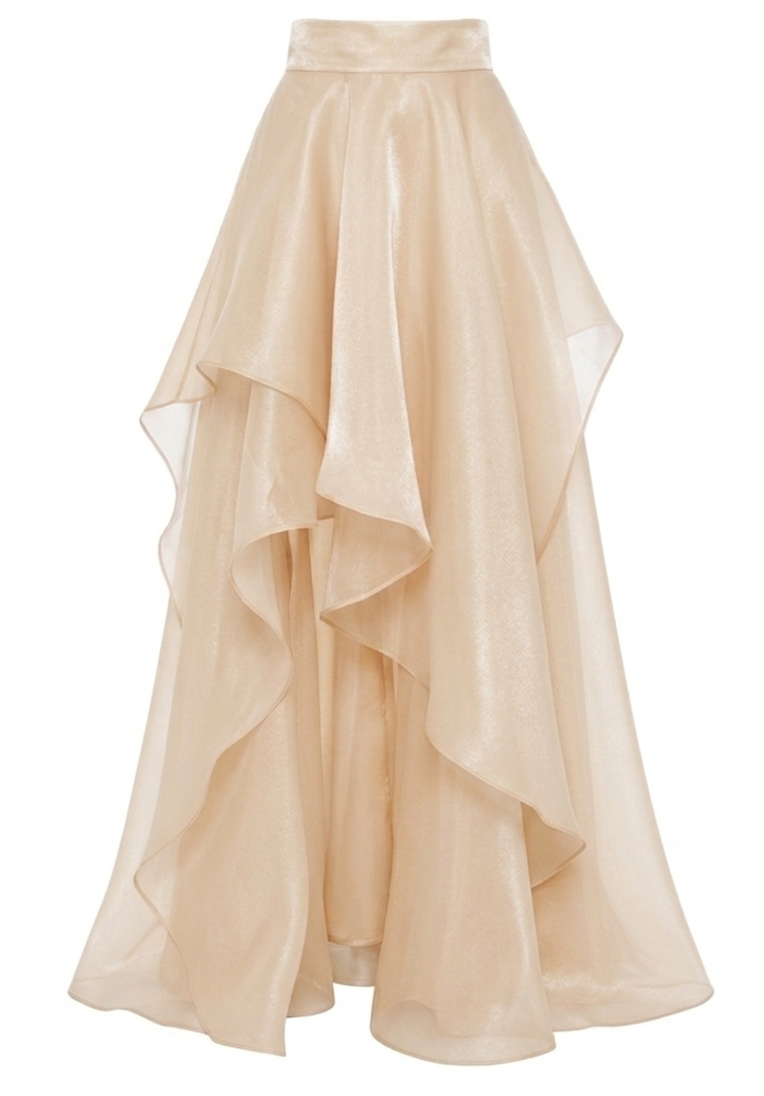Organza Asymmetric Skirt