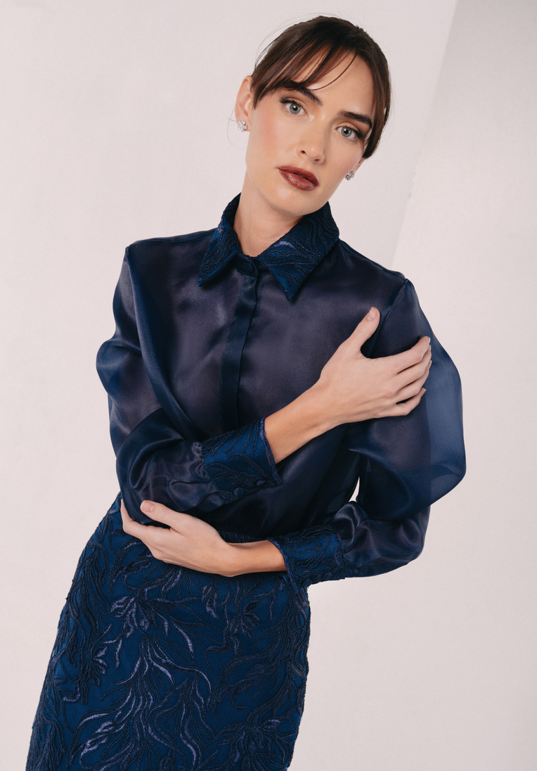 Organza Embroidered Blouse