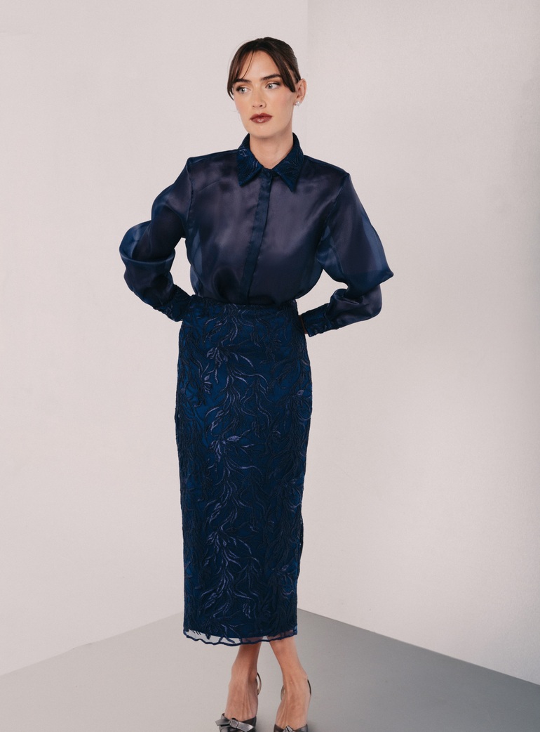Embroidered Loulou Skirt - second image