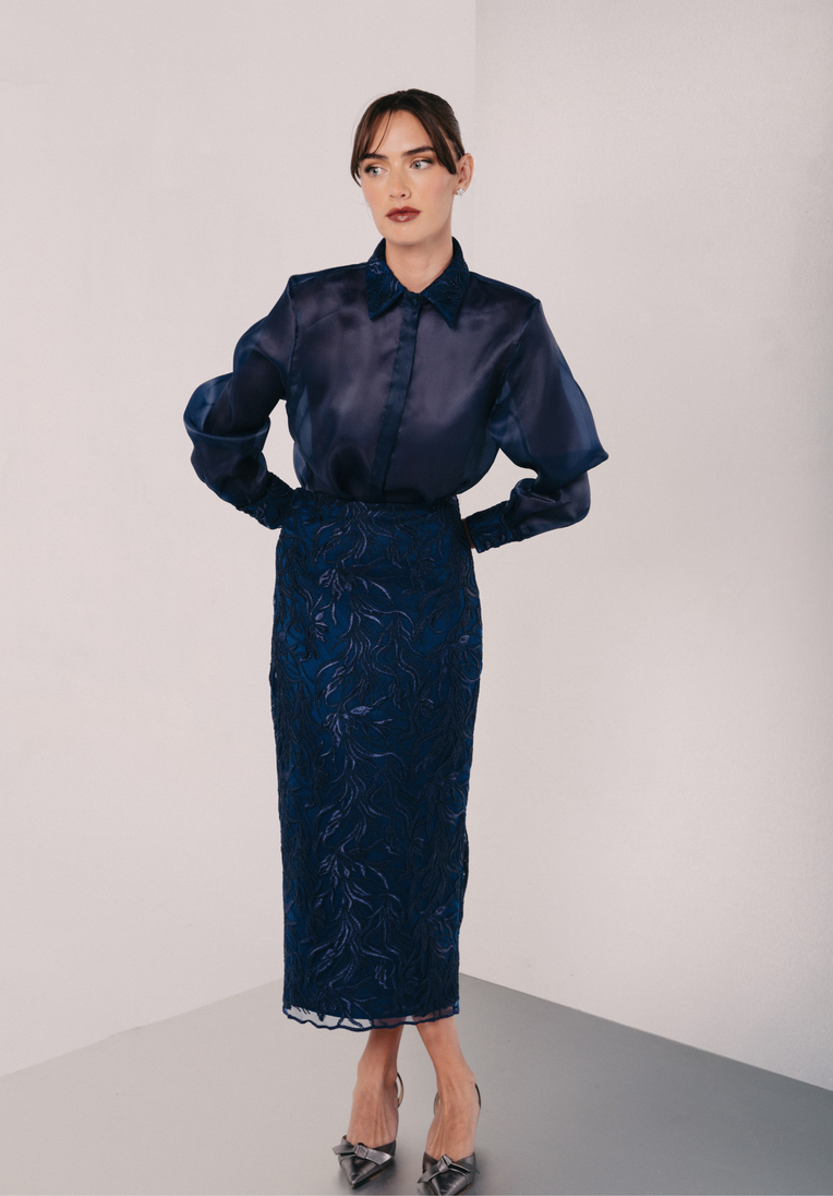 Organza Embroidered Blouse