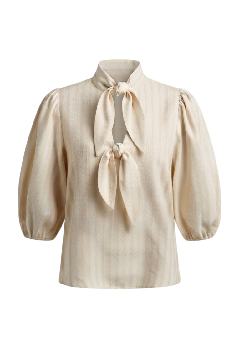 Cotton Striped Knot Top