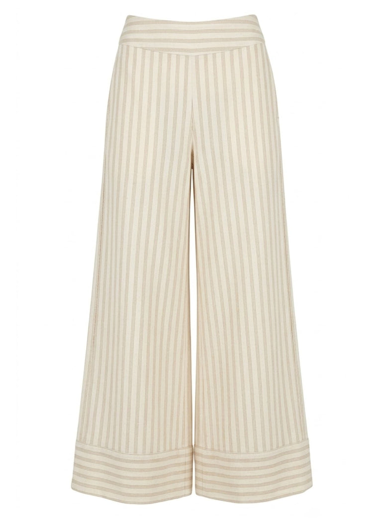 Cotton Striped Pants