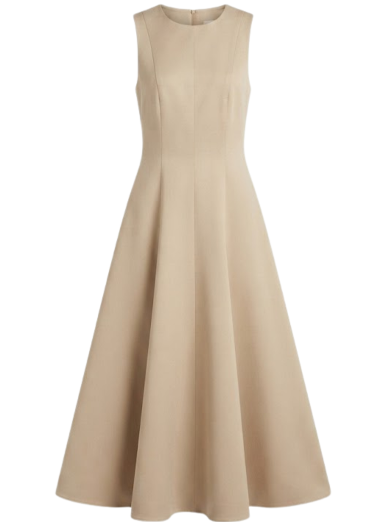 Pleated Day Dress