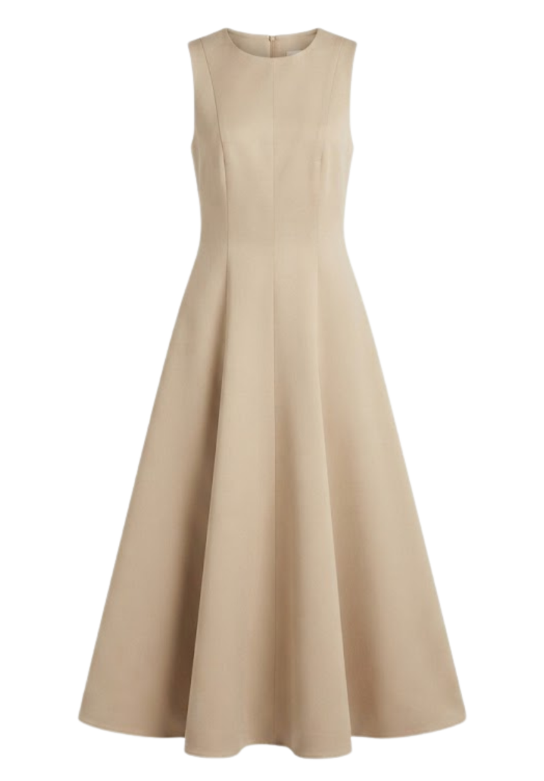 Pleated Day Dress
