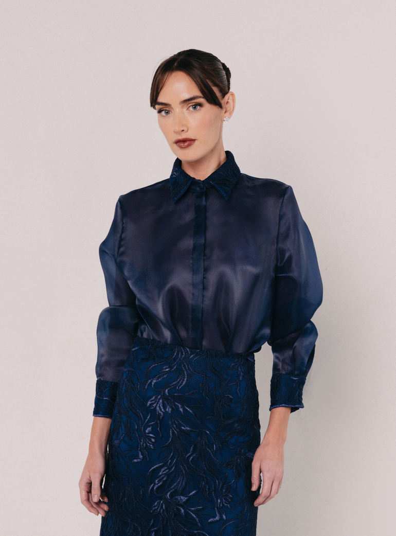 Organza Embroidered Blouse - second image