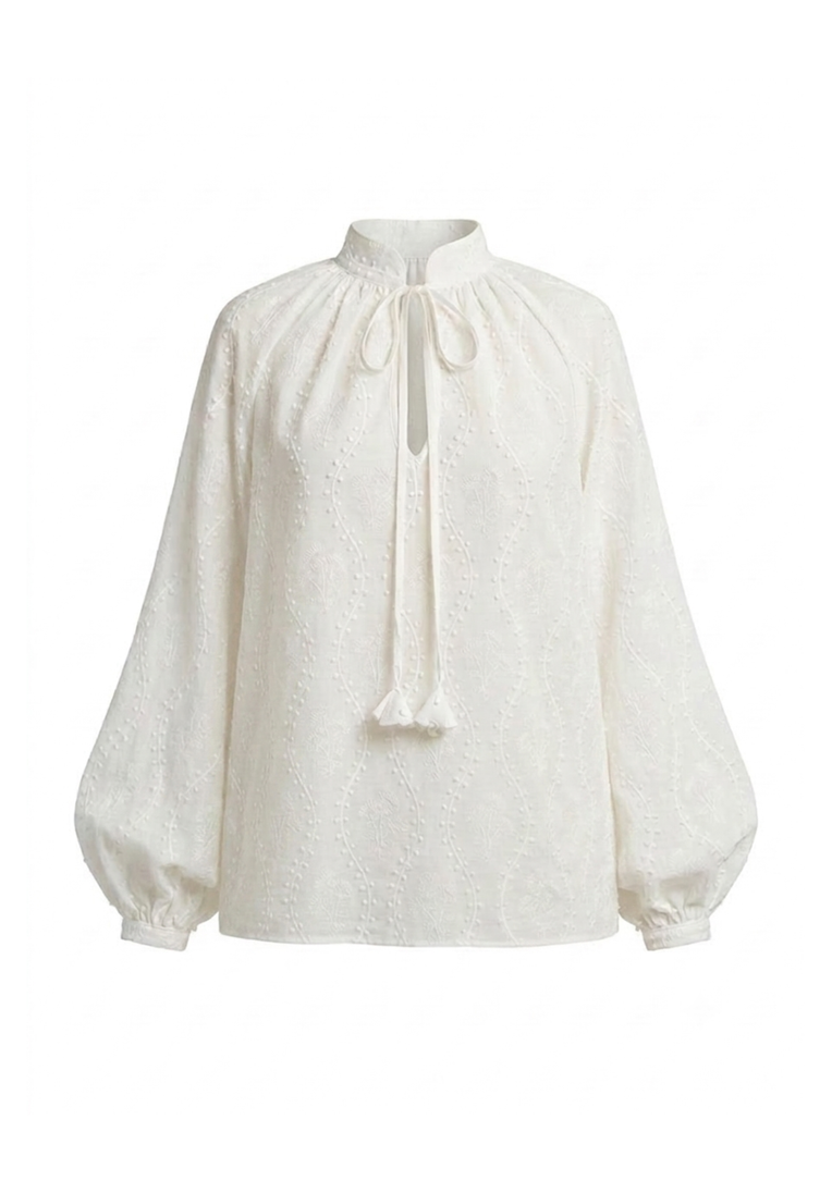 Melina Embroidered Cotton Top
