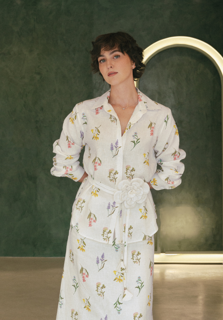Botánica 100% Linen Blouse
