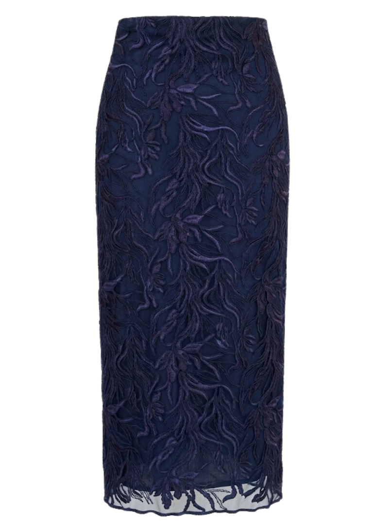 Embroidered Loulou Skirt