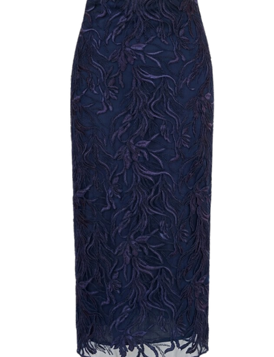 Embroidered Loulou Skirt