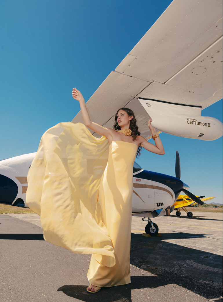 Niña Dress with Flower Cape