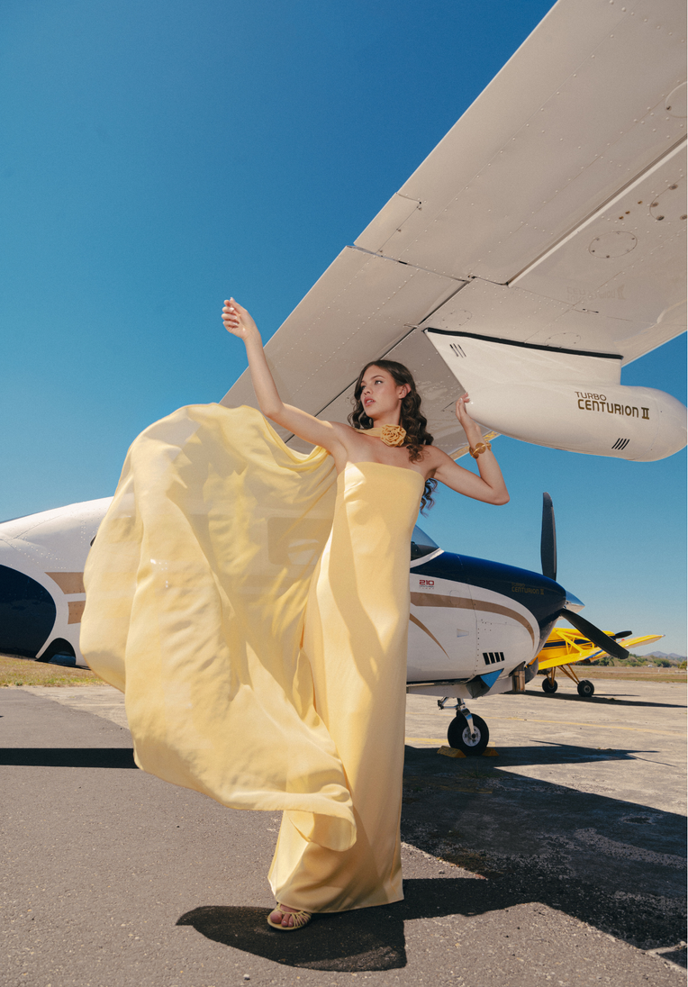 Niña Dress with Flower Cape