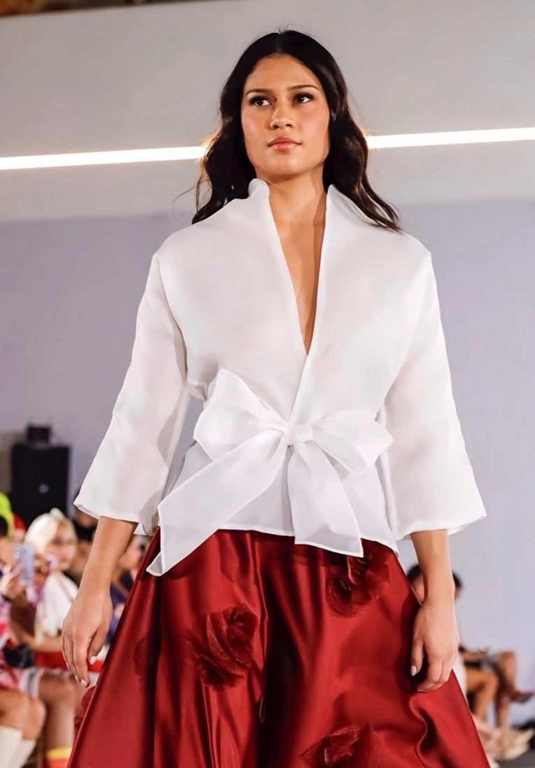 Organza Kimono Top
