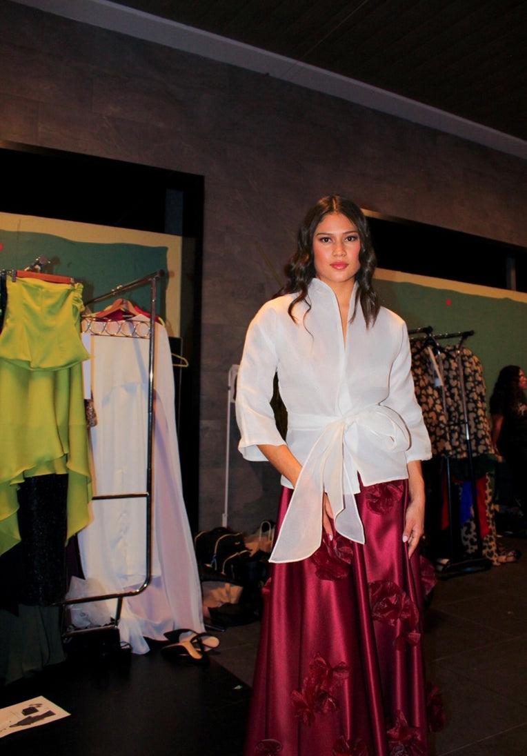 Organza Kimono Top