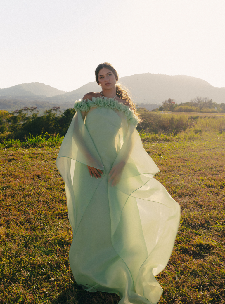 Organza Flower Kaftan - second image