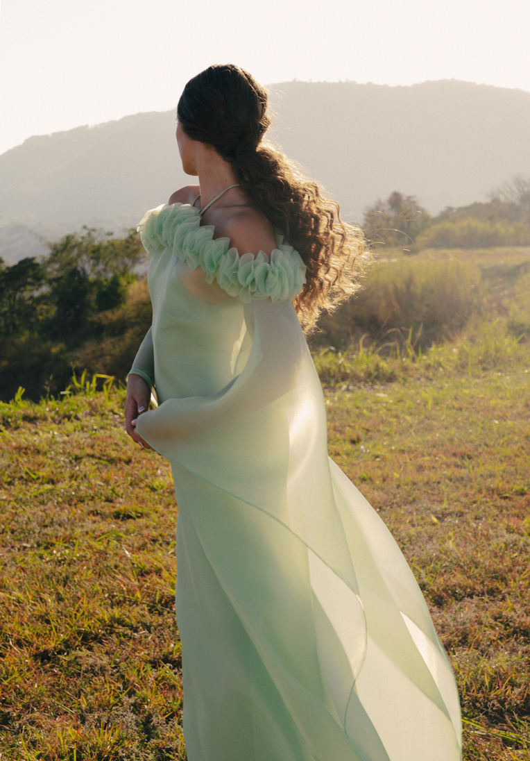 Organza Flower Kaftan