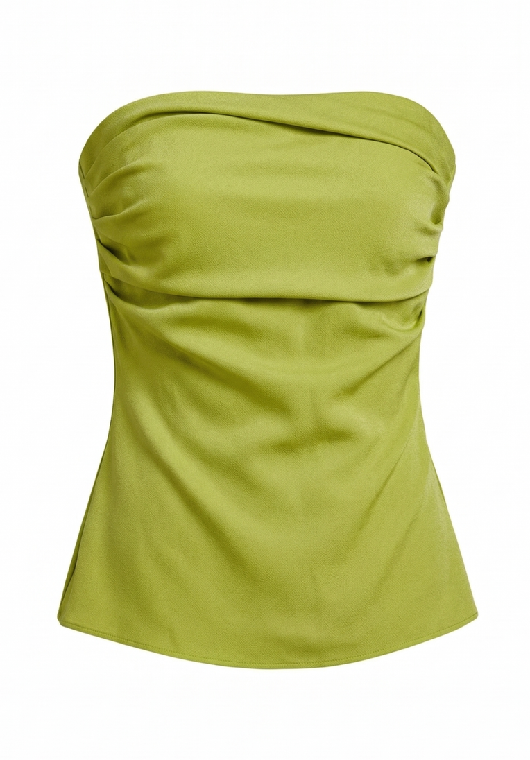 Draped Strapless Top