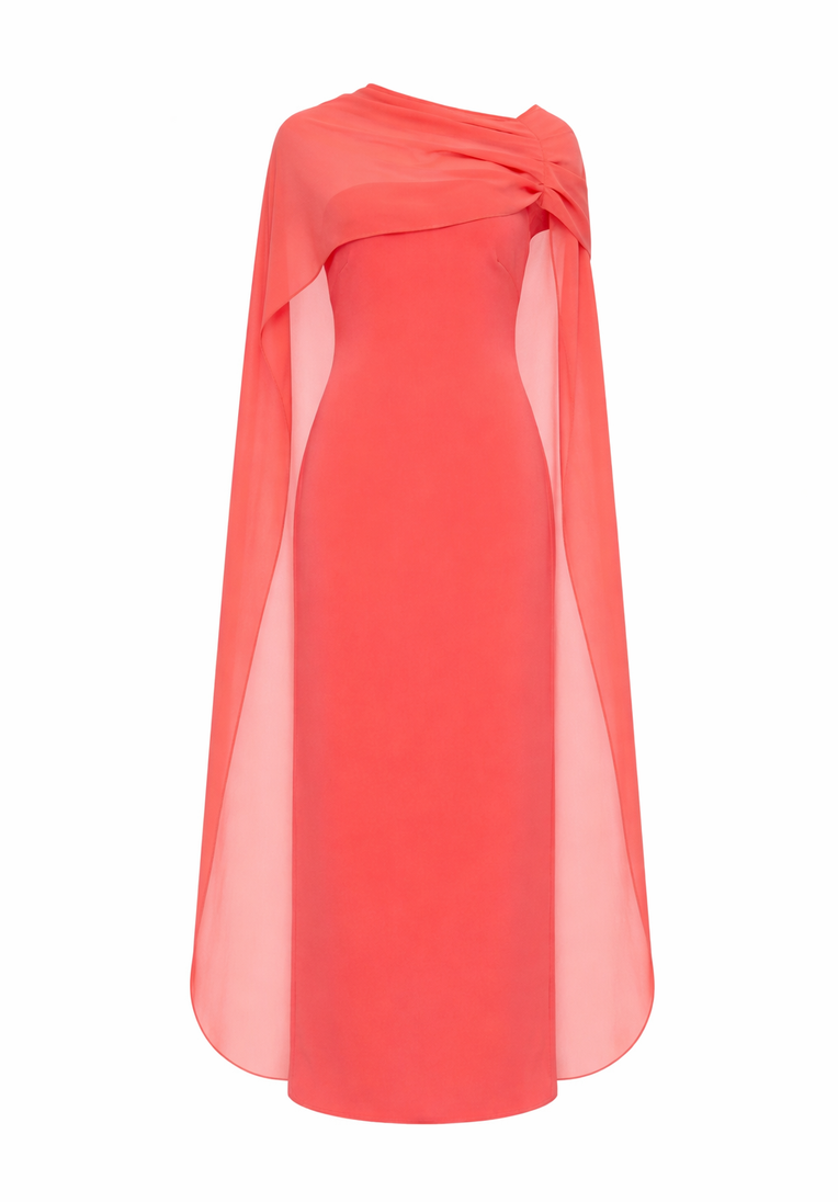 Niña Dress with Draped Cape